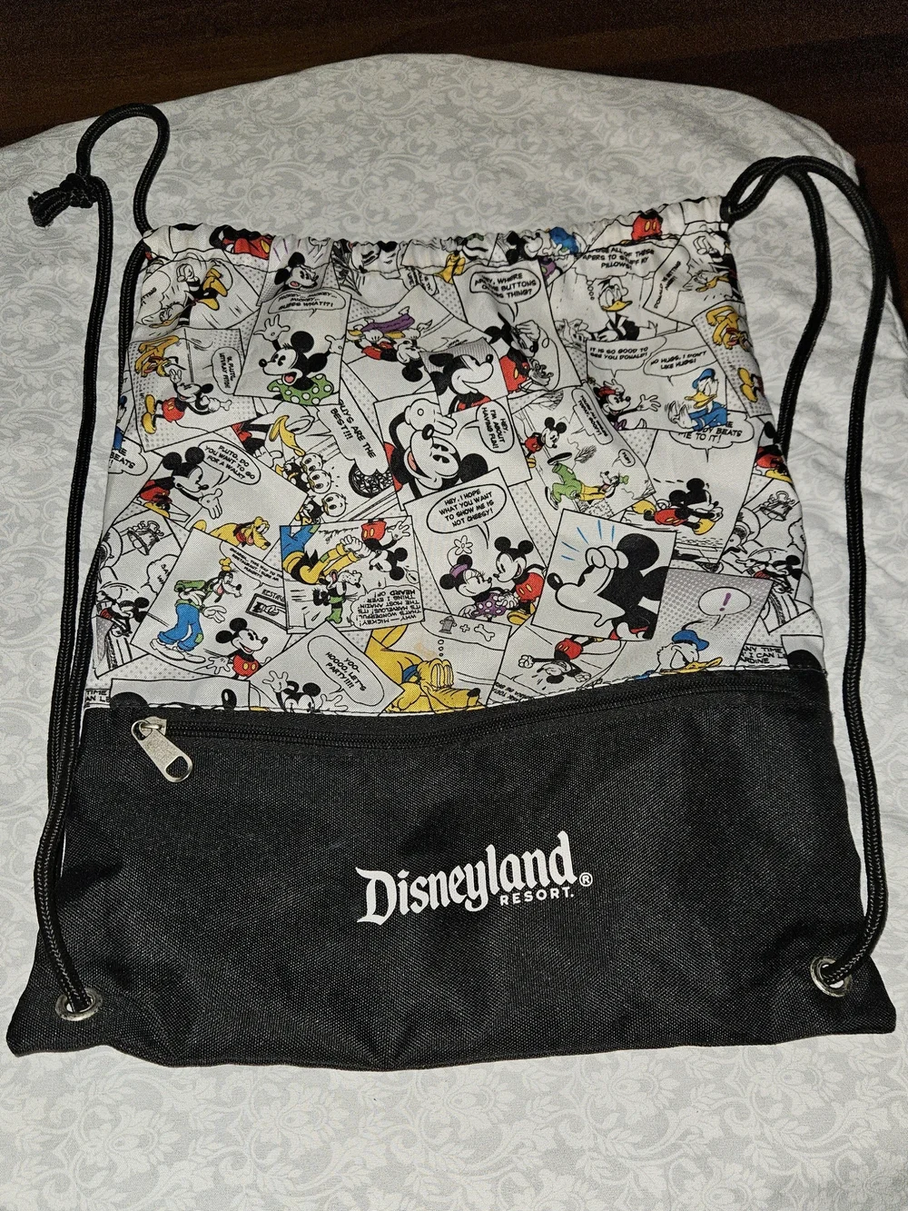 Disneyland Mickey Mouse Comic Drawstring Backpack